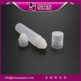 SRS مصنوعة في الصين فارغة 20ml جسم بلاستيكية لامعة استخدام زيت الشعر لفة على الزجاجة مع كرة PP