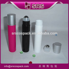 SRS الشركات المصنعة بيع ساخن رخيص 35ml البلاستيكية مكررة لفة على الزجاجة مع غطاء الألومنيوم