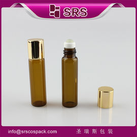 SRS فاضي 5ml لفة مستديرة حمرة على زجاجة الزجاج العطر بيع الجملة لمنتجات العناية الشخصية