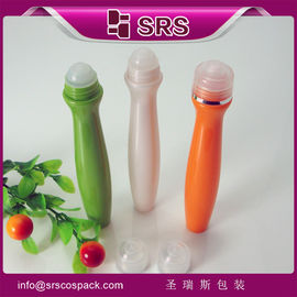 SRS8447-15ml عالية الجودة زجاجة رولي شكل خاص مع كرة معدنية للكريم العين