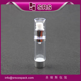 SRS الفاخرة مستحضرات التجميل التعبئة والعلب البلاستيكية 15ml 20ml 30ml مستديرة مستحضر الوجه مضخة الهواء الزجاجة