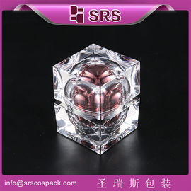 SRS 2015 المنتجات الجديدة الكلاسيكية الأكريليك مربع مستحضرات التجميل قنينة طلاء فارغة للكريم على الوجه