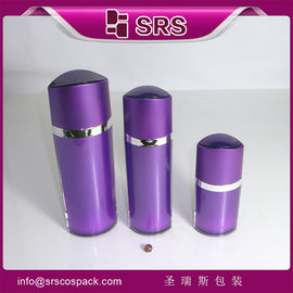 SRS قنينة تجميل فاخرة فارغة 30ml 60ml 120ml بلاستيكية شكل العين حاوية أكريليك سوداء