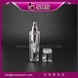زجاجة لوشن شفافة L054 15ml 30ml 50ml زجاجة كريم بلاستيكية 100ml مع مضخة