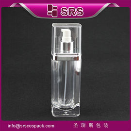 شكل مربع واضح L051 15ml 30ml 60ml 120ml مضخة مستحضرات الاستحمام للزجاجات النظيفة