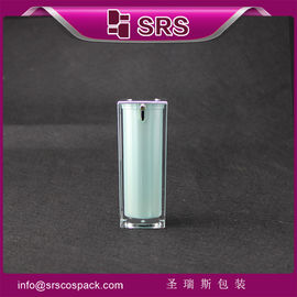 زجاجة لوشن مربعة،A050 15ml 30ml 50ml زجاجة مضخة بدون هواء
