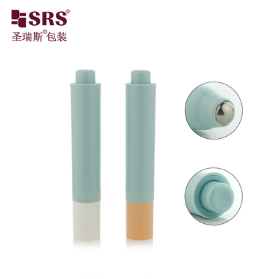 PP المعاد تدويرها عبوة تجميل فارغة مطبق التدليك بدون هواء 10ml لفة على الزجاجة