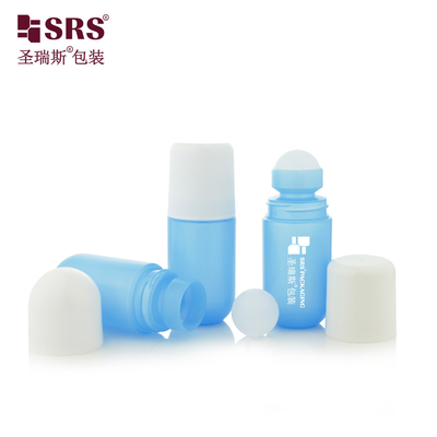 50 مل حاوية القاع المستديرة ذات الشكل الفريد لـ PP الفارغة لـ Gel Roll على عصا مزيل للشم