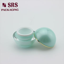 J010 قنينة كريم أكريليك ذات جدار مزدوج خضراء فاتحة فارغة SRS 15g 30g 50g