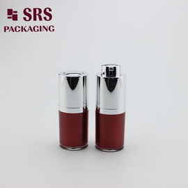 A020 الشركة المصنعة زجاجة بلا هواء 15ml طلاء أحمر اللون أكريليك مسدس فوق أغطية الزجاجة