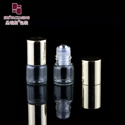 BLP-1ML أنبوب زجاجي شفافي لزيت أساسي يرتد على الزجاجة متينة ومريحة للمزيجات DIY