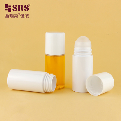 PET43 130ML 170ML الكبيرة السعة PET البلاستيكية تخصيص اللون مستديرة PCR إعادة تدوير لفة على الزجاجة لغير الرائحة