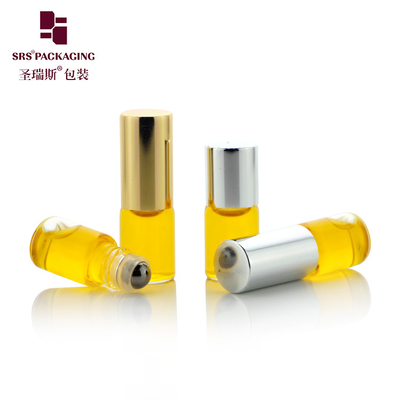 BLP-2ml لفة مستديرة على حاوية كرة رولي فولاذية للتغليف المخصص زجاجة زيت أساسية زجاجية لا تسرب