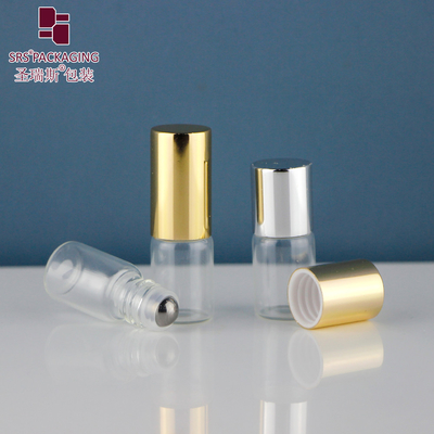 BLP-2ML حزمة الكرة الدوارة حجم السفر الزيت الأساسي الزجاج الشفاف لفة على الزجاجة لا تسرب