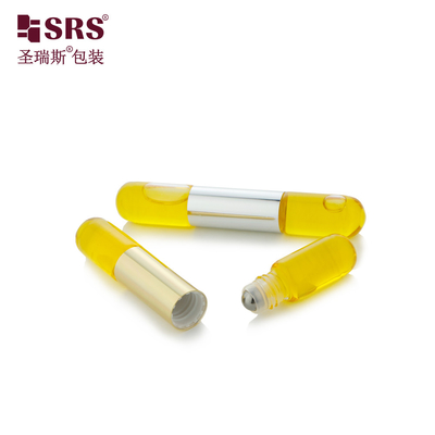 SGB2-3ml+3ml صافية مستديرة القاع القارورة زجاجية لفة على زيت الأظافر زجاجة التعبئة والتغليف بالجملة
