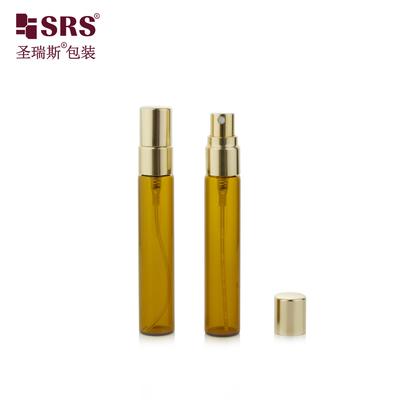 BLPA-8ML 15mm DIA Amber خالي الزجاج القارورة الزجاجة رش مع العتمة الدقيقة atomizer