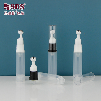 A0031 PP الرفاهية تخصيص الحقن الفارغ البيضاء اللامعة مضخة بلا هواء لفة على الزجاجة لمصل العين