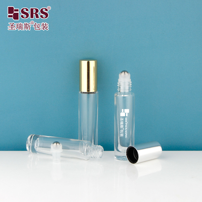 GB1-5ML الشفافة الحجم الصغير للسفر القاع السميك الرفاهية الزيت الأساسي الزجاجي على حاوية الزجاجة