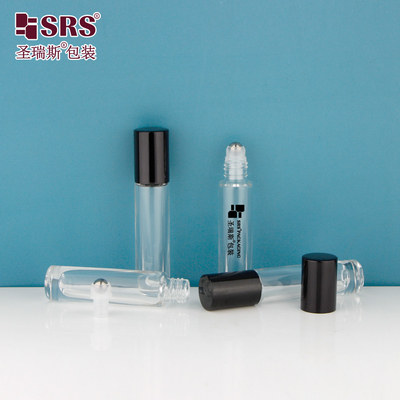 GB1-5ML قاع سميك فاخر زجاج شفاف كرة فولاذية متدحرجة لمطبق زجاجات العطور