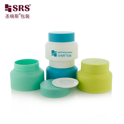 SRST-80g 100g PP PCR الطلاء المعاد تدويره الزخرفة كريم التجميل عبوة حاوية التعبئة