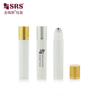 RPA-35ML متطابقة تم الانتهاء بيضاء حقن PP PCR إعادة تدوير صديقة للبيئة رولر الفولاذ كرة تدليك مصل زجاجة لمصل الشعر