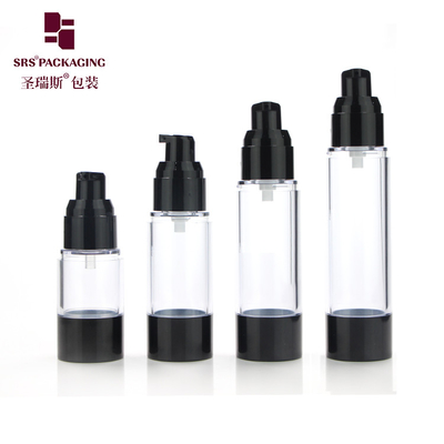 تعبئة مستحضرات التجميل الكلاسيكية 15ml 30ml 40ml 50ml 80ml 100ml 120ml AS زجاجات مضخة بلا هواء