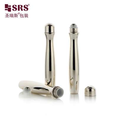 SRS8447-15ML مستحضرات التجميل لتحديث السائل الشفاف PETG لفة على الزجاجة مع الكرة الفولاذية منتجات العناية بالبشرة