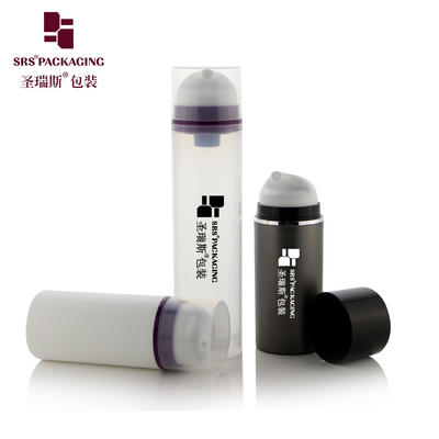 PA602 30ml 50ml 80ml 100ml 120ml 150ml 200ml PP طبيعي صافية لامعة سطح متسخة انتهت متوفرة قنينة مستحضر بدون هواء لا تسرب