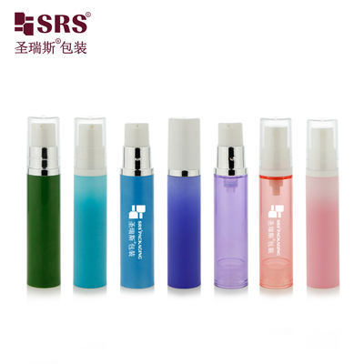A003 5ml 10ml 12ml 15ml تخصيص الطباعة الزخرفة زجاجة مضخة بلا هواء بلاستيكية لمصل الوجه