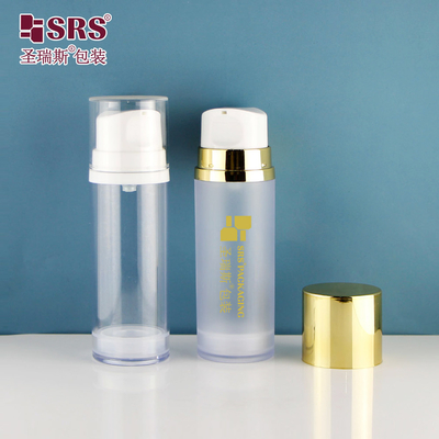A0215 50ML 120ML 150ML زجاجة AS ذات جدار واحد زجاجة مستحضرات غسيل بدون هواء فاخرة لمستحضرات غسل الوجه