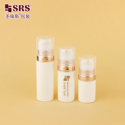 A028 5ml 10ml 15ml 20ml فارغ PP مستديرة المادة المعاد تدويرها جيب جيل الوجه مضخة بلا هواء عبوة عينة الحقن تخصيص اللون