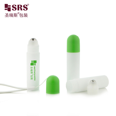 RPPF 20ml زجاجة بلاستيكية بيضاء متجمدة تتدحرج على التعبئة والتغليف تدليك كرة الفولاذ هلام تخفيف الألم