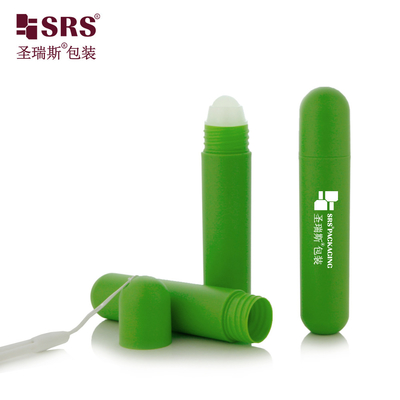 RPPG 25ml قبعة القبة حقن مخصصة سطح متطاطي متجمد PP بلاستيكي PCR مضاد للحكة السائل رول على حاوية الزجاجة المطبق
