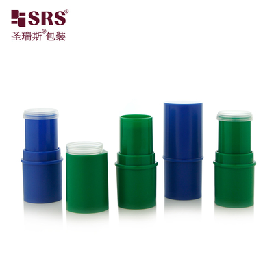 D051 6g مادة ABS البلاستيكية المتجمدة الشكل المستدير الحاوية العصا أنبوب أعلى ملء زجاجة بلسم الشفاه