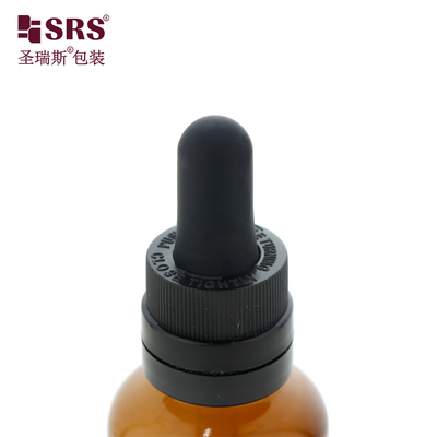 D007 5ml 10ml 15ml 30ml 50ml 100ml زجاجة زجاجية من النحاس مع حجم مطبوع لحاوية تغليف الزيوت الأساسية لا تسرب
