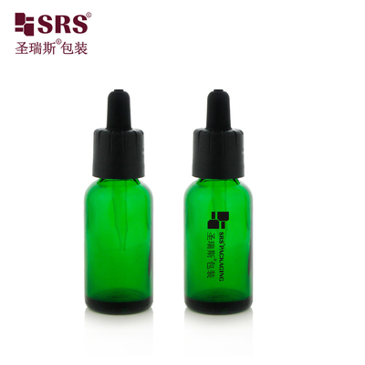 D009 زجاج حائط مستدير سميك 5ML 10ML 15ML 20ML 30ML 50ML 100ML زجاجة قطرات غطاء مقاوم للأطفال ضد التلاعب لمصل الوجه