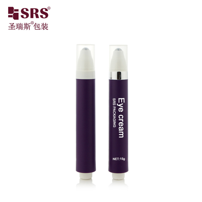 AY 10ML 15ML الزر البلاستيكي للضغط على الزر تصميم زجاجة التدليك بدون هواء لهيدراتيزيشن جيل العين