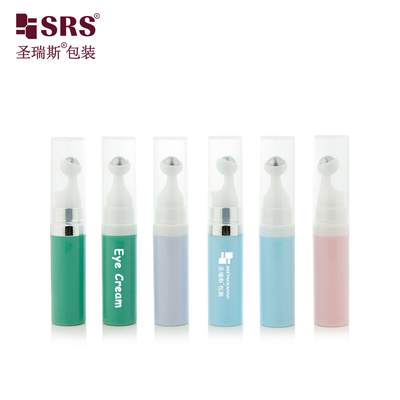 A0035 7.5ml 10ml 15ml PP مطبوعات فراغ الزر كريم العين الزجاجات الدوارة عازلة التسرب التعبئة الصحية