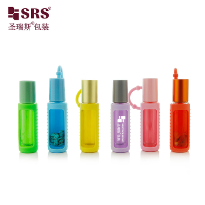 BLPM-10ML فاخرة فارغة واضحة الزجاج لفة على زجاجات الزيوت الأساسية