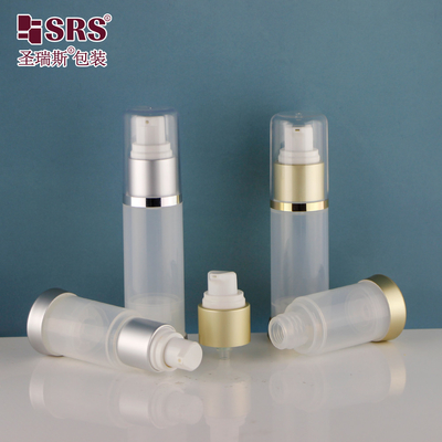A025 15ml 30ml 50ml PP واضح لامع تخصيص قناع العناية بالبشرة جيل مضخة بدون هواء عبوة التعبئة