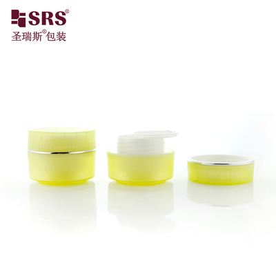 SRSI 15g 30g 50g منتهية متطاطية بلاستيكية شبه شفافة لون PP جيل الوجه كريم العين حاوية مستحضرات التجميل