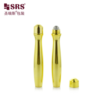 SRS8447-15ML الذهب الملمع المعدني الفارغ PETG البلاستيكية على الزجاجة لـ Gel العين