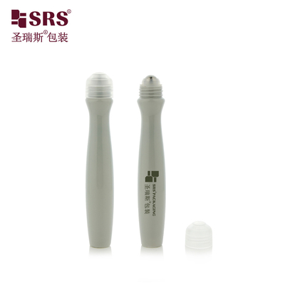 SRS8447-15ML تخصيص البلاستيك الفارغ الدوال الفولاذية كرة الزجاجة التجميلية العين جيل مصل التعبئة والتغليف المطبق
