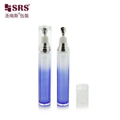 LR001-15ML LR001 15ML مصل العين تحفة زجاجات أكريليك مزدوجة الطبقات الألوان المخصصة مطبق رأس الزنك