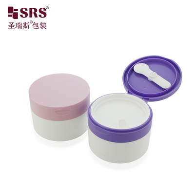 SRS1 120g 150g حاوية حاوية فارغة للاستعمال في الحقن بيضاء متطاطية مع غطاء ملون للجسم
