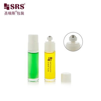 BLPB 15ml زجاج شفاف بالجملة تخصيص قالب زجاجة دوارة مع مفتاح بكرة كرات فولاذية زجاجات للعطور