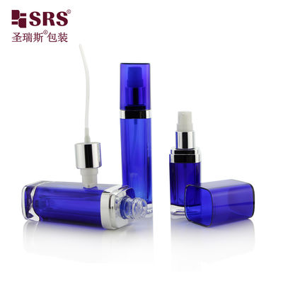SRS الصين تصنيع مستحضرات التجميل الأكريليك 15ml 30ml 60ml 120ml زجاجة مستحضرات الاستحمام البلاستيكية مع الغطاء