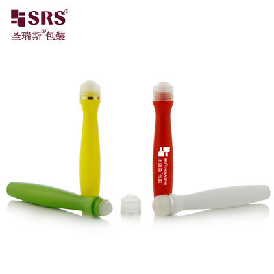 SRS8447 15ML شكل الخصر PETG مصل العين مكافحة الحكة سائل لفة على الزجاجة لون مخصص