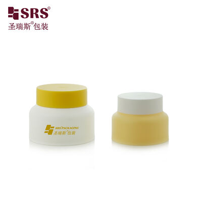 SRST 30 جرام 50 جرام 80 جرام 100 جرام جدار مزدوج البلاستيك PP كريم جرة الحاويات تغليف مستحضرات التجميل بالجملة