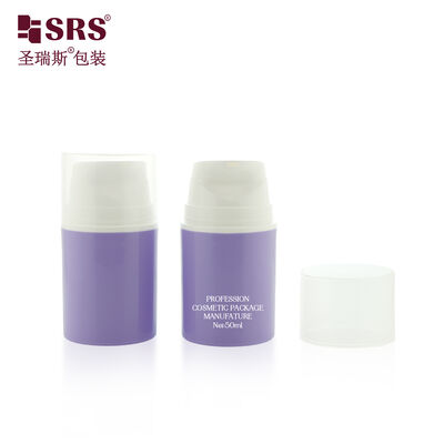Eco Friendly PCR Airless Vacuum Bottle Big Mouth Design Refillable Cosmetic Packaging